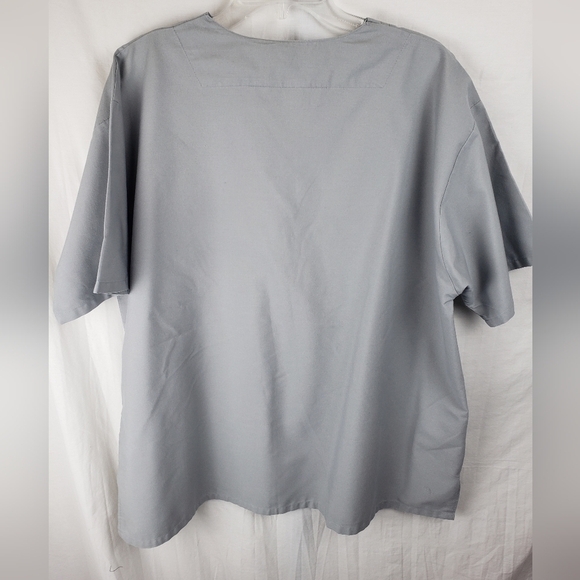 Lot of 2 St.louis Community College Nursing Program Gray Scrub Tops Sz 2XL - Picture 6 of 9